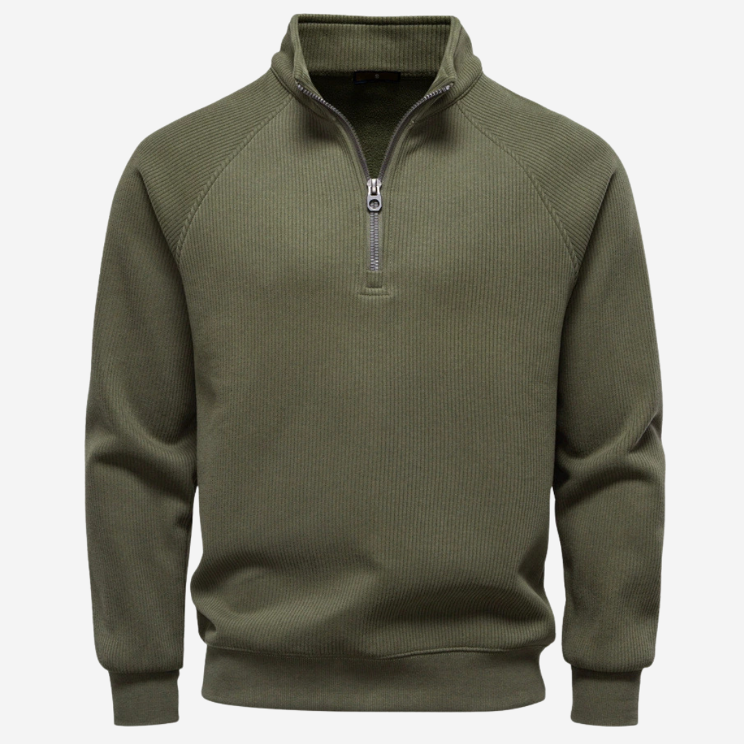The Elgin – Structured Rib Half-Zip