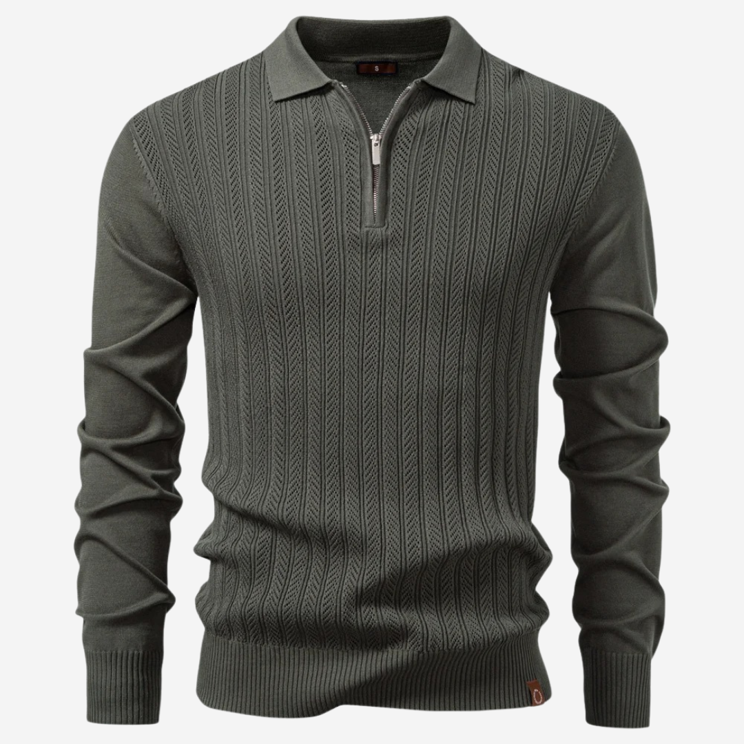 The ByWard – Men’s Long Sleeve Zip Polo