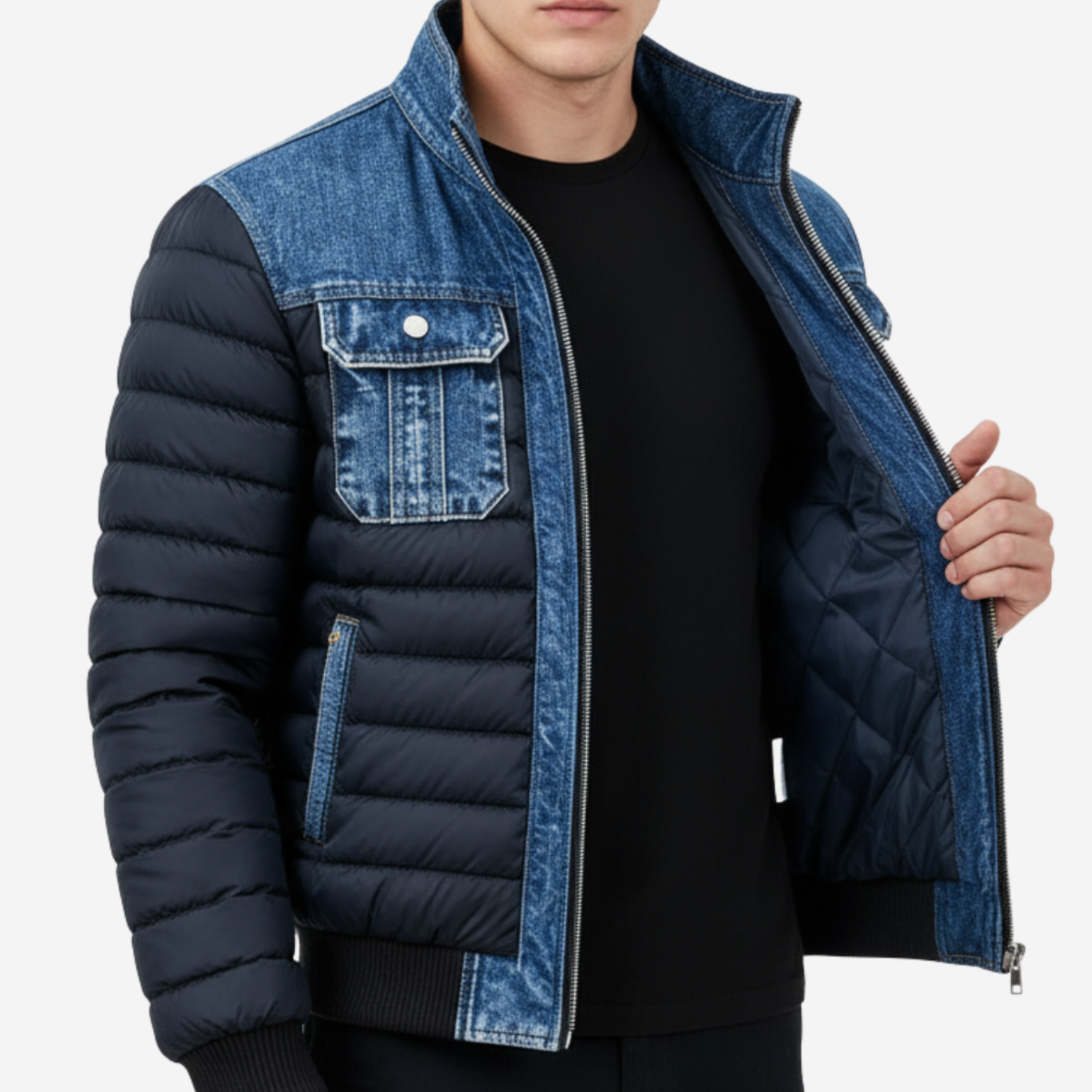 The Dawson – Hybrid Denim Puffer