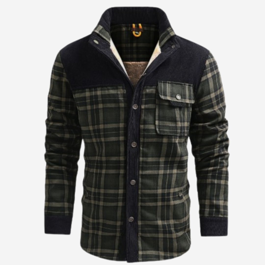 The Dalton – Sherpa-Lined Flannel Jacket