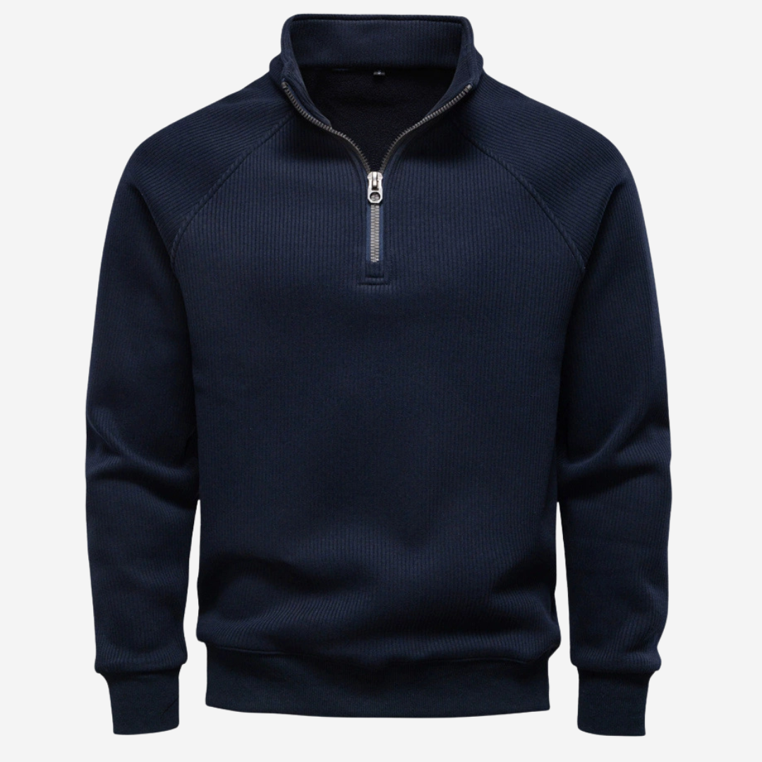 The Elgin – Structured Rib Half-Zip