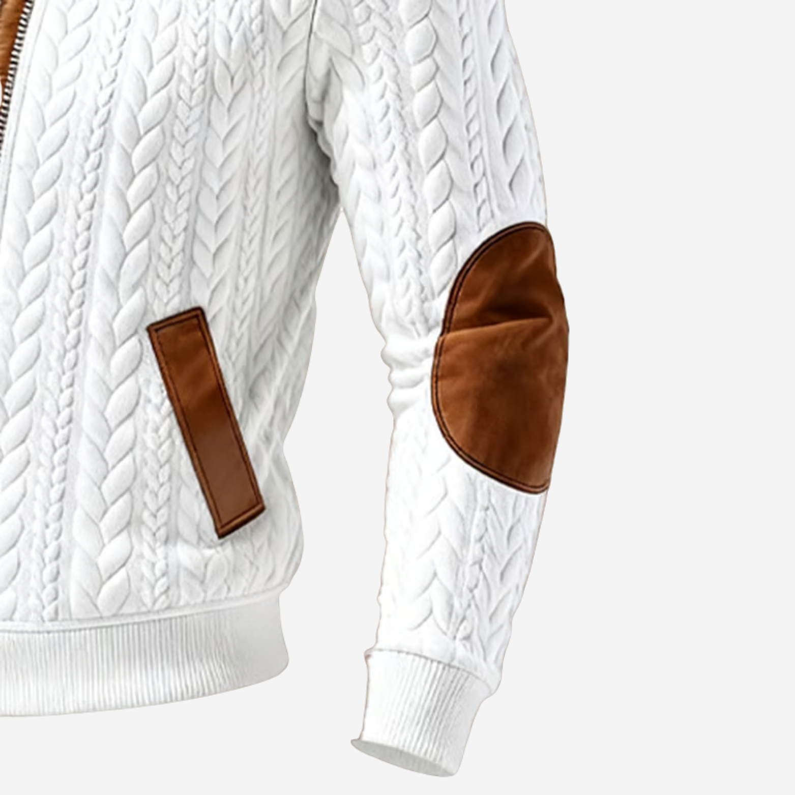 The Algoma – Suede-Trim Cable Jacket