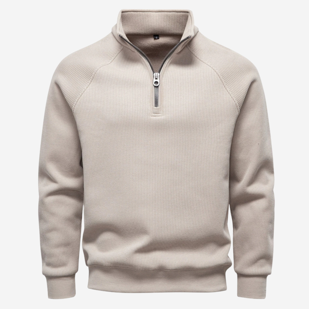 The Elgin – Structured Rib Half-Zip