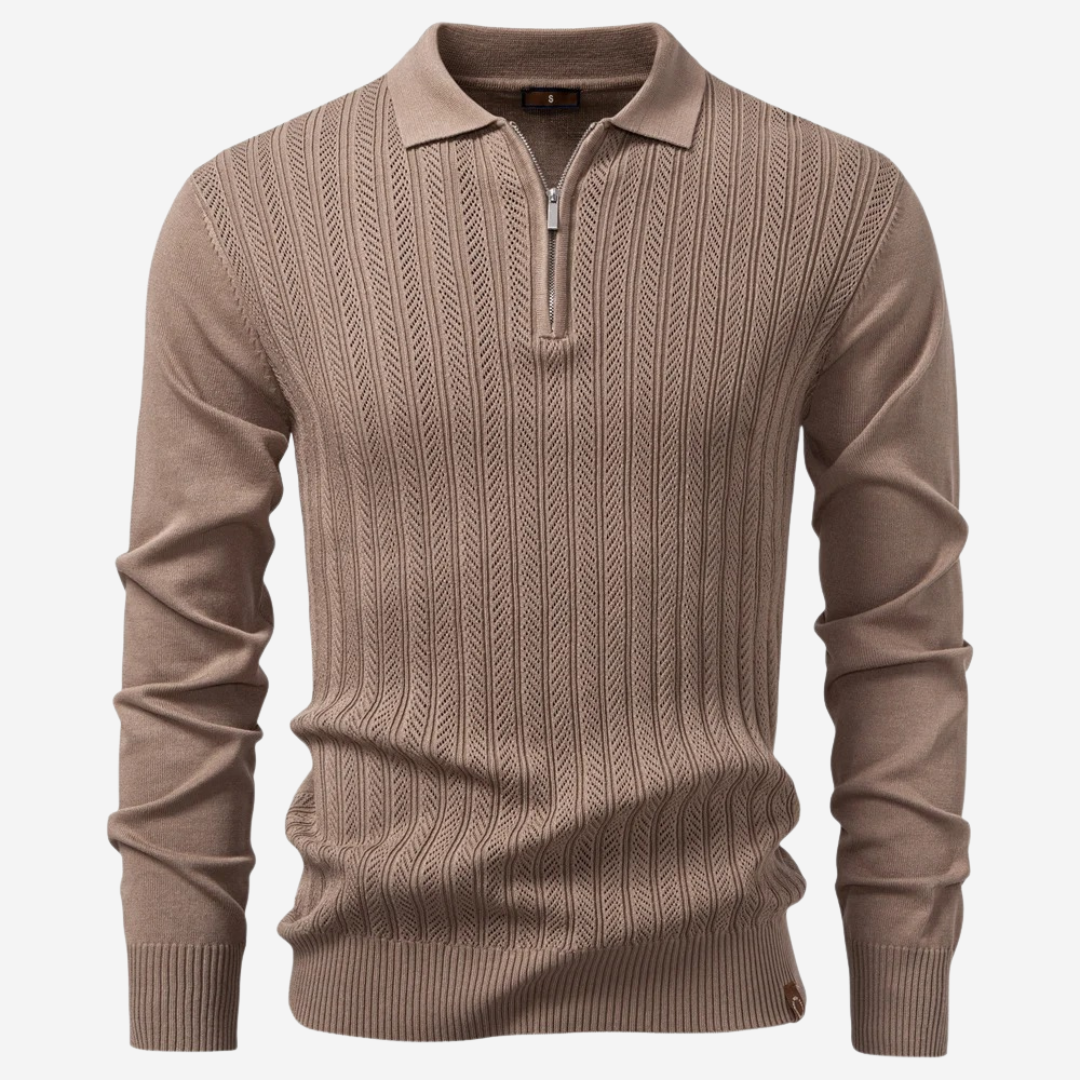 The ByWard – Men’s Long Sleeve Zip Polo