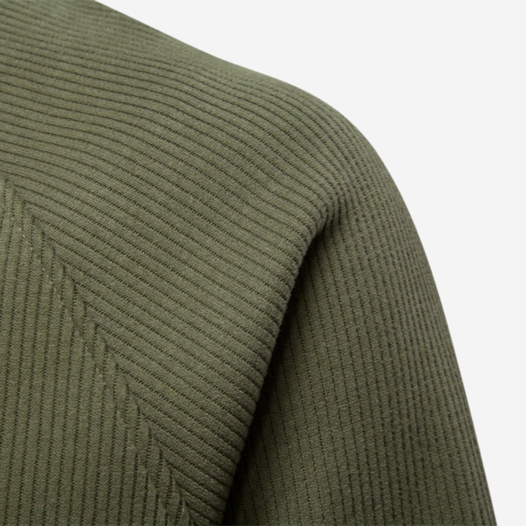 The Elgin – Structured Rib Half-Zip