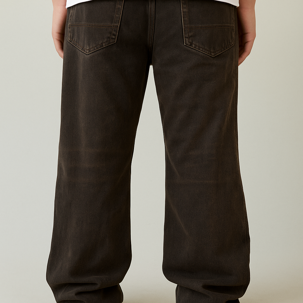 Blake Extreme Baggy Jeans Overdyed Brown