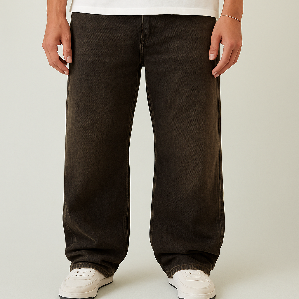 Blake Extreme Baggy Jeans Overdyed Brown