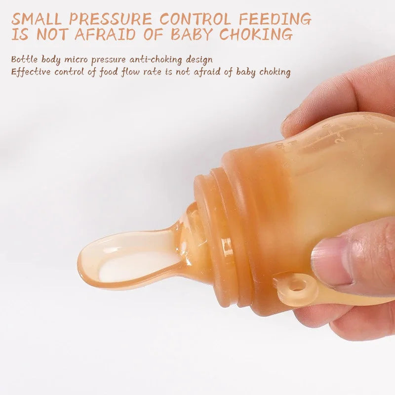 3 STKS 90 ml siliconen babyvoeding zuigfles multifunctionele aanvullende voedsel zuigfles, zuigfles