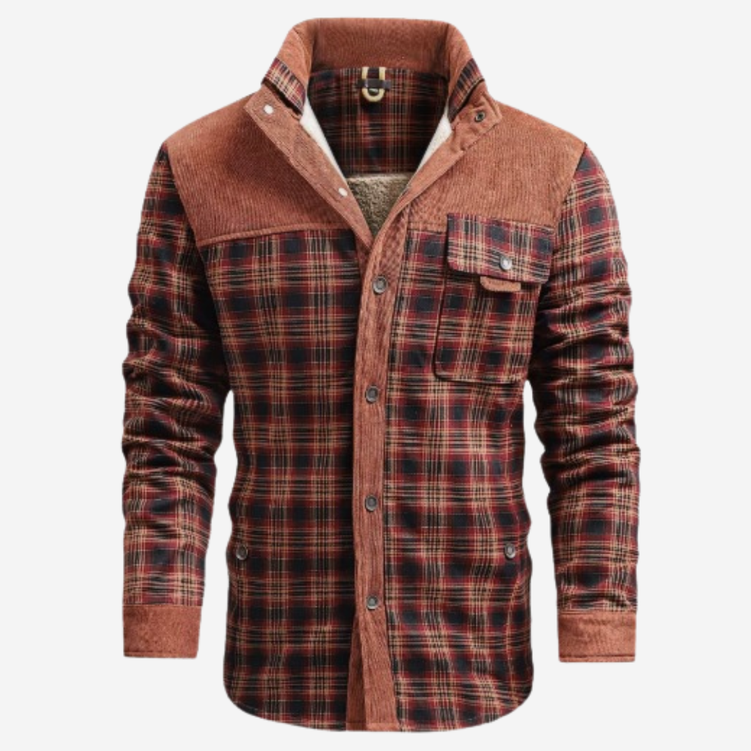 The Dalton – Sherpa-Lined Flannel Jacket