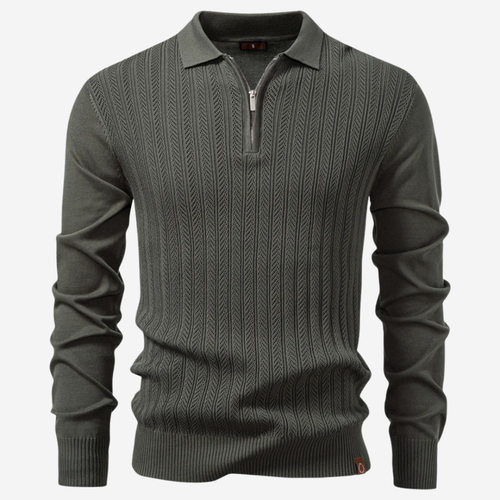 The ByWard – Men’s Long Sleeve Zip Polo