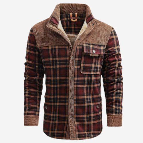 The Dalton – Sherpa-Lined Flannel Jacket