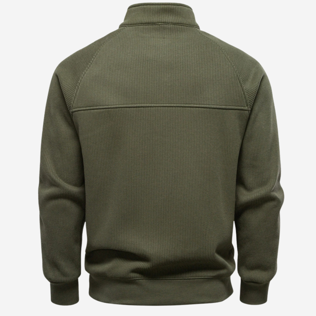 The Elgin – Structured Rib Half-Zip