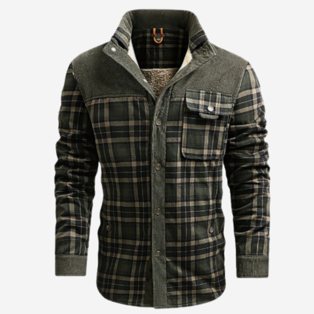 The Dalton – Sherpa-Lined Flannel Jacket