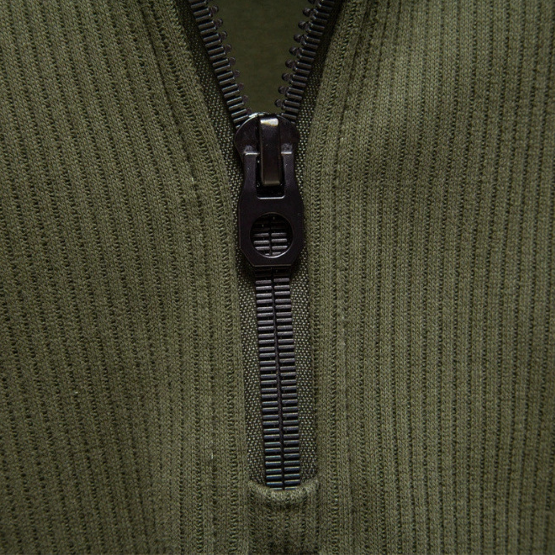 The Elgin – Structured Rib Half-Zip