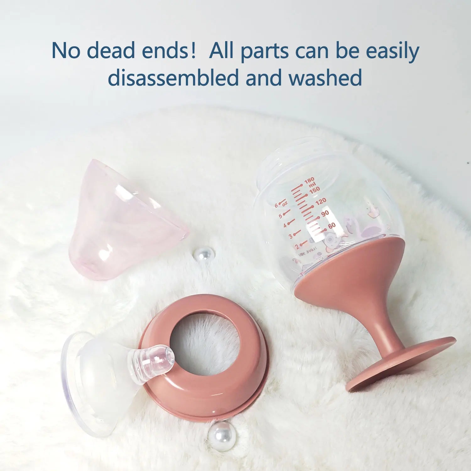 180 ml creatieve hoge cup-babyfles voor drinkwater, melk en sap, BPA-vrij