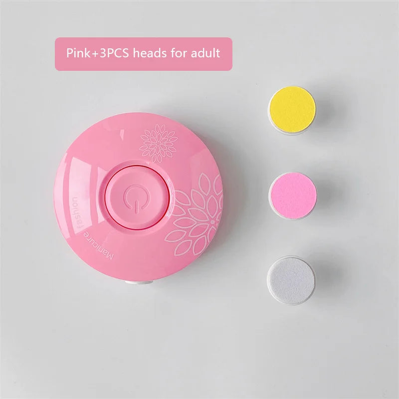 Baby Cartoon Electric Nail Trimmer Kid Nail Polisher Tool Newborn Care Kit Manicure Set Easy To Trim Nail File Clipper for Adult